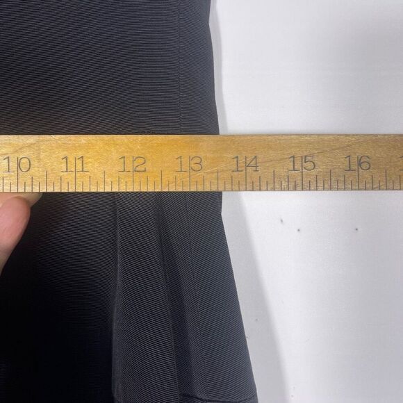 Nicole Miller Black Strapless Draped Bodice Evening Maxi Dress Size 6 - Picture 10 of 14